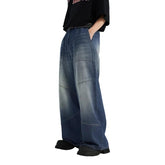 Blue Baggy Loose Denim Jeans